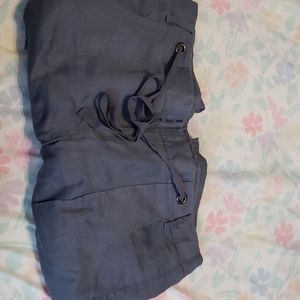 LC by Lauren Conrad blue/gray wide leg linen pants